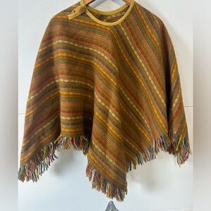 Vintage wool shawl. Handmade. Fits most.